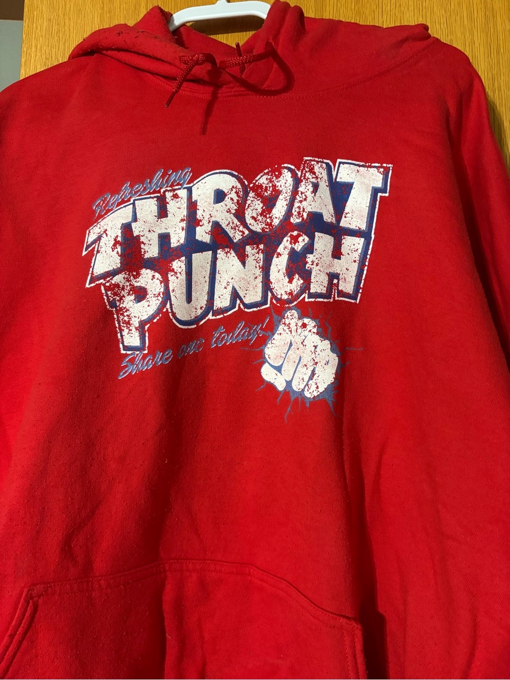 Grunt Style Red Throat Punch Graphic Hoodie